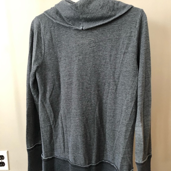 Lucky Brand Charcoal Cowl Neck Sweatshirt - Picture 2 of 3